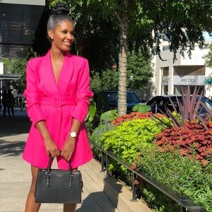 Fuchsia Blazer Dress
